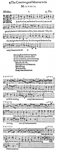 A song from the third book of madrigals